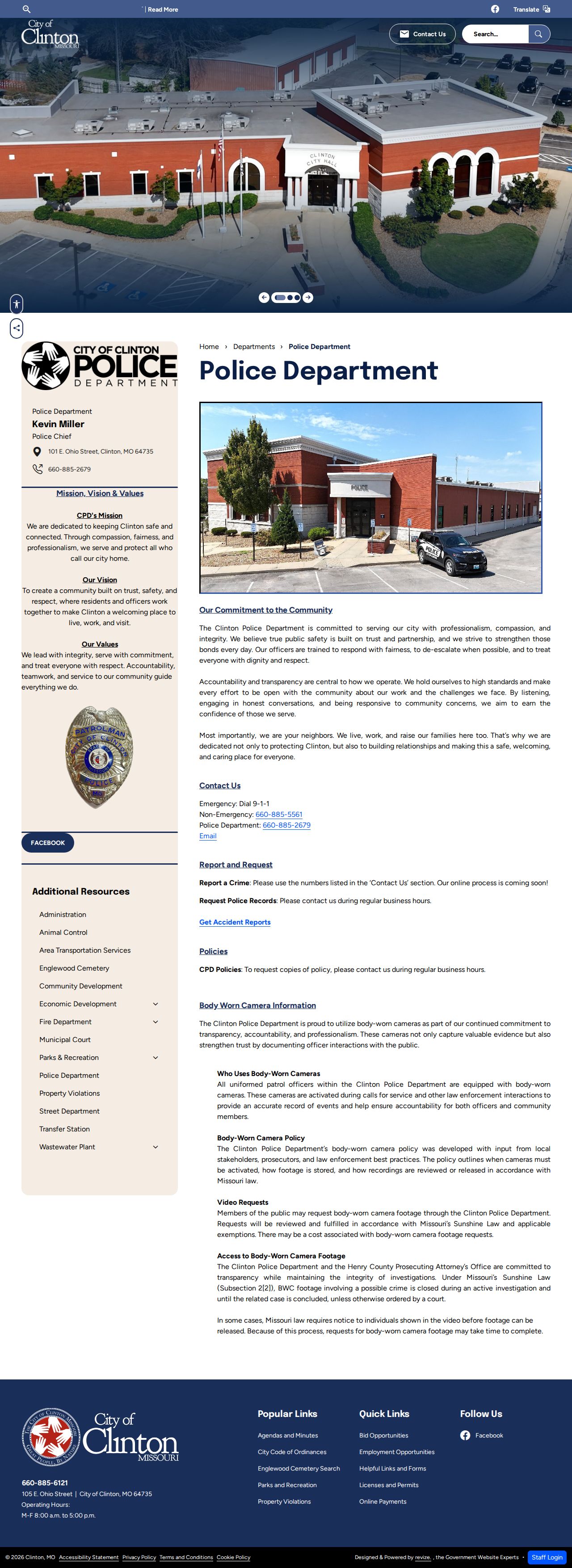 Clinton Police record request information in Henry County